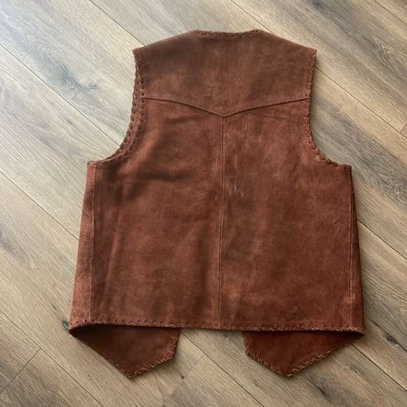 Free People Understated Leather Suede Rachel Vest - Picture 6 of 7